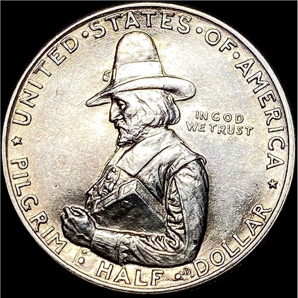 1920-D Silver Pilgrim Half Dollar UNCIRCULATED
