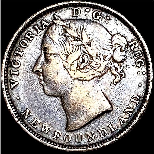 1899 Newfoundland Silver 20 Cents CLOSELY UNCIRCULATED