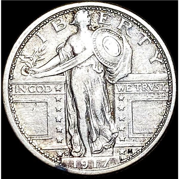 1917-S Type 1 Standing Liberty Quarter ABOUT UNCIRCULATED