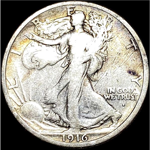 1916-S Walking Liberty Half Dollar NICELY CIRCULATED