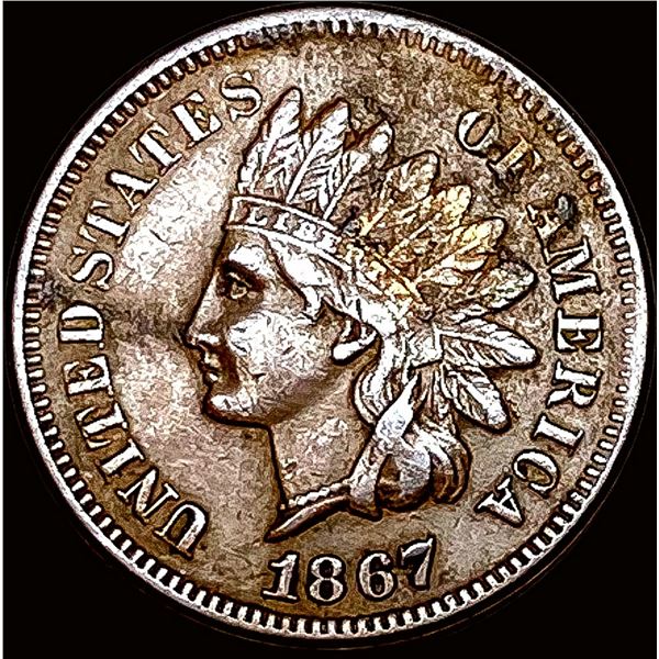 1867 Indian Head Cent NICELY CIRCULATED