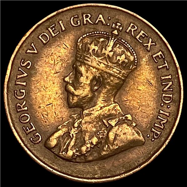 1925 Canada Bronze 1 Cent NEARLY UNCIRCULATED