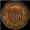 Image 2 : 1864 Civil War Token "Union Forever" CLOSELY UNCIRCULATED