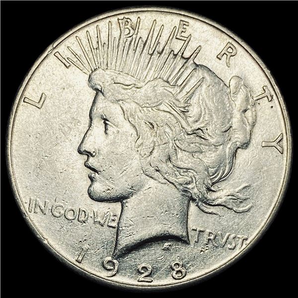 1928-S Silver Peace Dollar NEARLY UNCIRCULATED