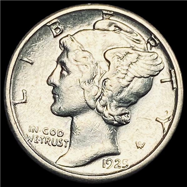 1925-S Silver Mercury Dime CLOSELY UNCIRCULATED