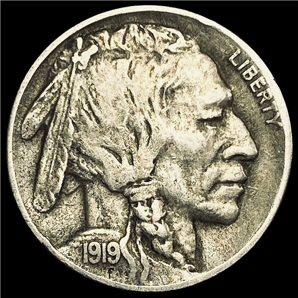 1919-D Buffalo Nickel ABOUT UNCIRCULATED