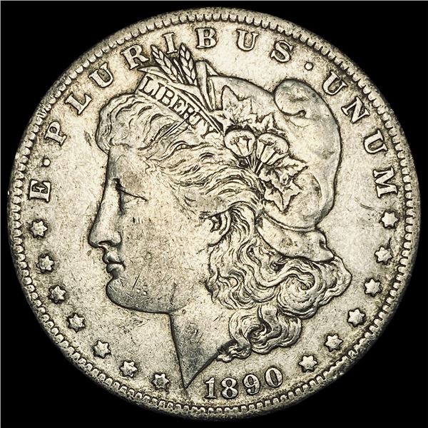 1890-O Silver Morgan Dollar ABOUT UNCIRCULATED