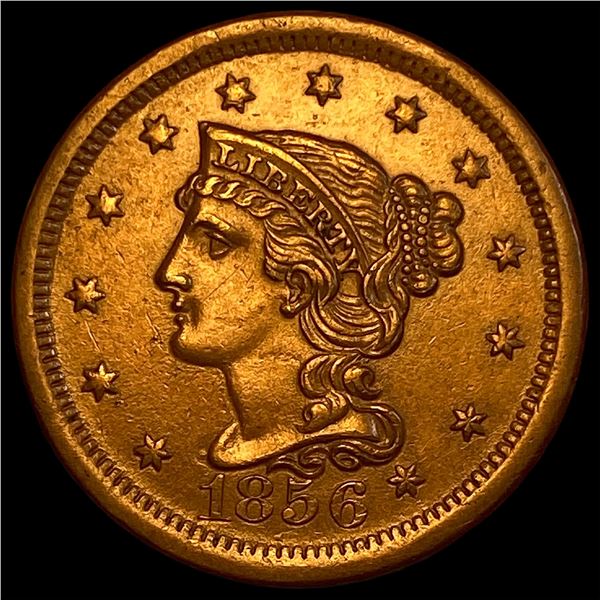 1856 Braided Hair Large Cent CLOSELY UNCIRCULATED