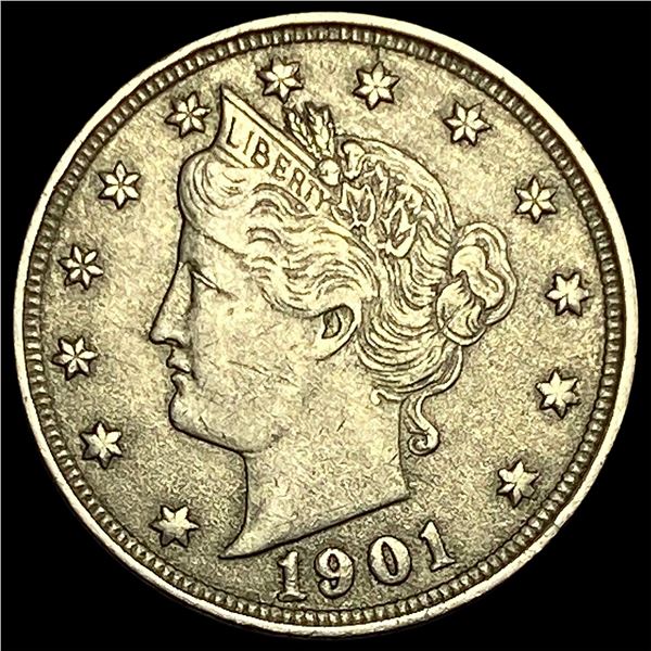 1901 Liberty Head Nickel CLOSELY UNCIRCULATED