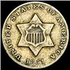 Image 1 : 1851 Silver Three-Cent Piece ABOUT UNCIRCULATED