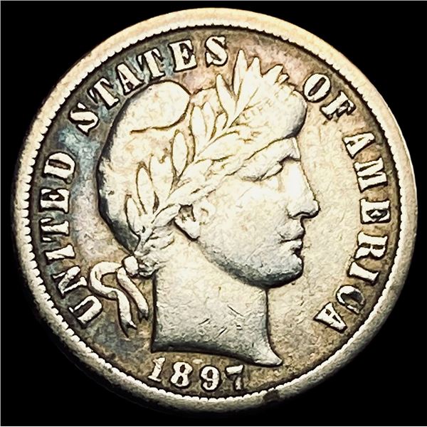 1897-O Silver Barber Dime LIGHTLY CIRCULATED