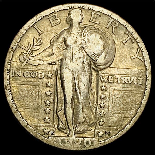 1920-S Standing Liberty Quarter NEARLY UNCIRCULATED
