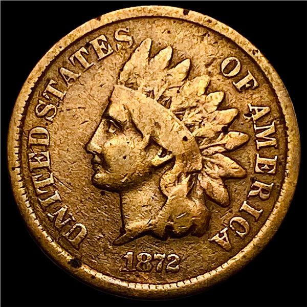 1872 Indian Head Cent NICELY CIRCULATED