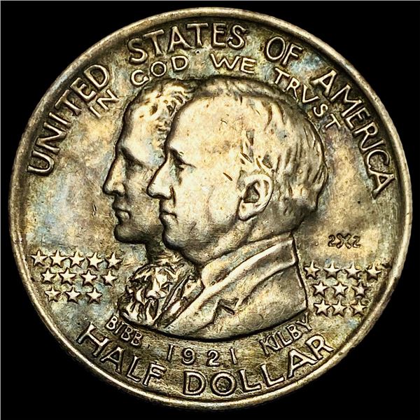 1921 Silver Alabama Half Dollar NEARLY UNCIRCULATED