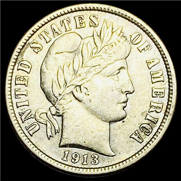 1913 Silver Barber Dime CLOSELY UNCIRCULATED