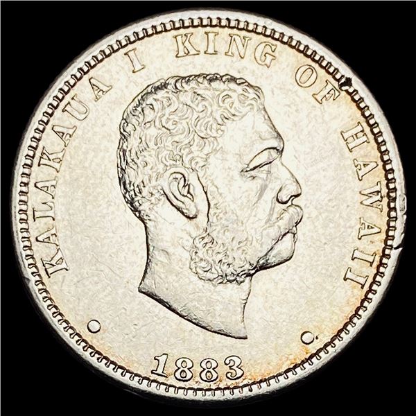 1883 Hawaii Silver 1/4 Dollar CLOSELY UNCIRCULATED