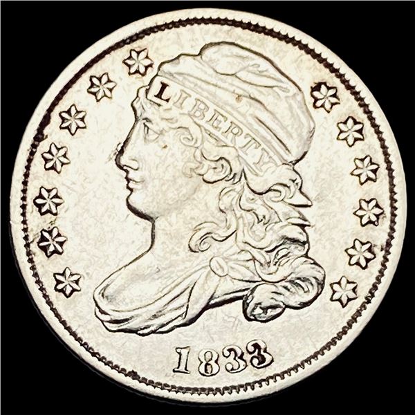 1833 Capped Bust Dime CLOSELY UNCIRCULATED