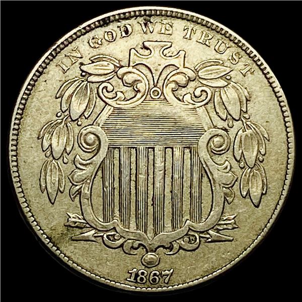 1867 Shield Nickel CLOSELY UNCIRCULATED
