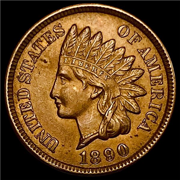 1890 Indian Head Cent CHOICE AU