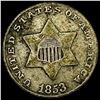 Image 1 : 1853 Silver Three-Cent Piece LIGHTLY CIRCULATED