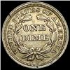 Image 2 : 1854 Arrows Seated Liberty Silver Dime CLOSELY UNCIRCULATED