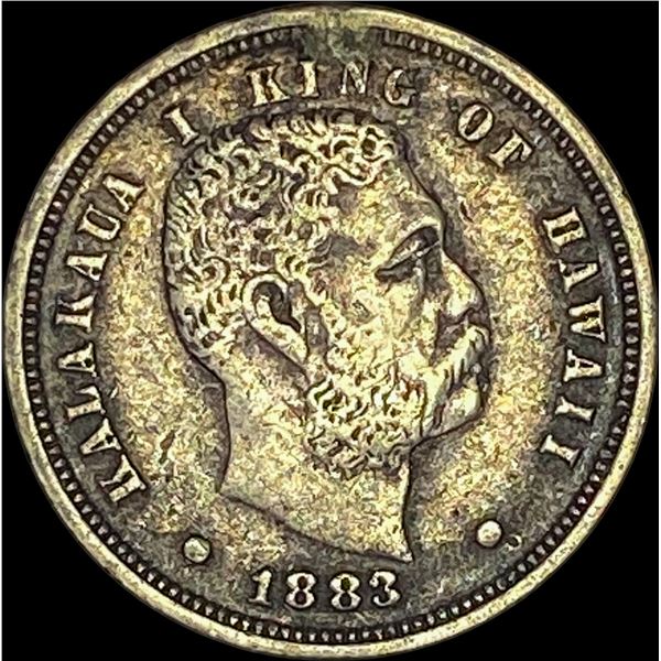 1883 Hawaii Silver Dime NEARLY UNCIRCULATED