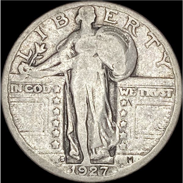 1927-S Standing Liberty Quarter LIGHTLY CIRCULATED