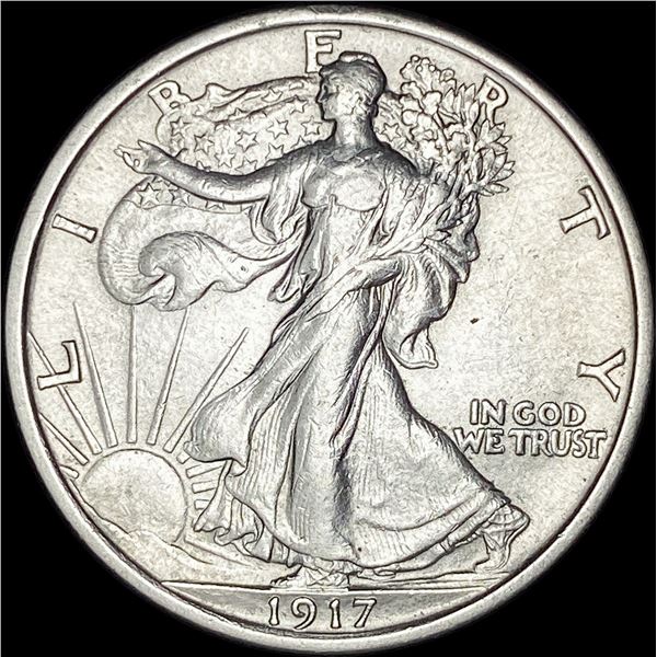 1917 Walking Liberty Half Dollar CHOICE AU