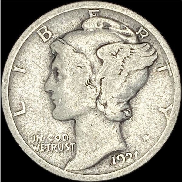 1921 Silver Mercury Dime LIGHTLY CIRCULATED