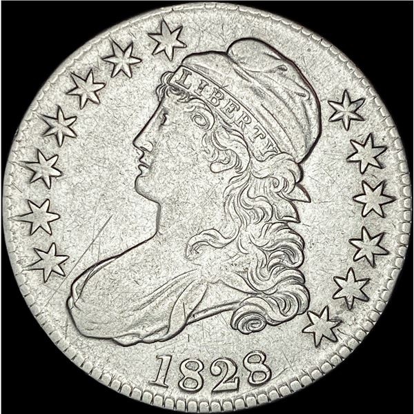 1828 Capped Bust Half Dollar CLOSELY UNCIRCULATED
