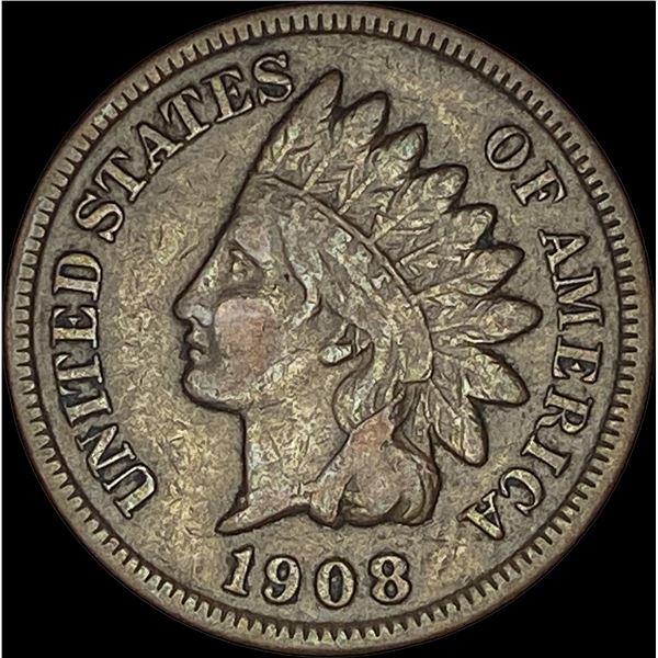 1908-S Indian Head Cent ABOUT UNCIRCULATED