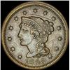 Image 1 : 1848 Braided Hair Large Cent CLOSELY UNCIRCULATED