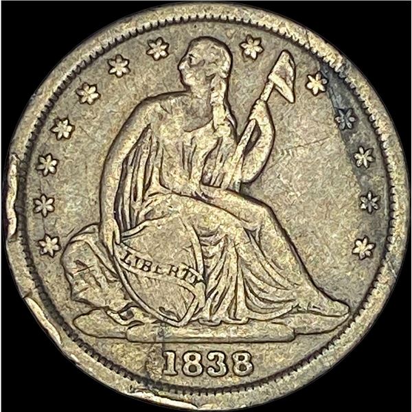 1838 Seated Liberty Dime CLOSELY UNCIRCULATED