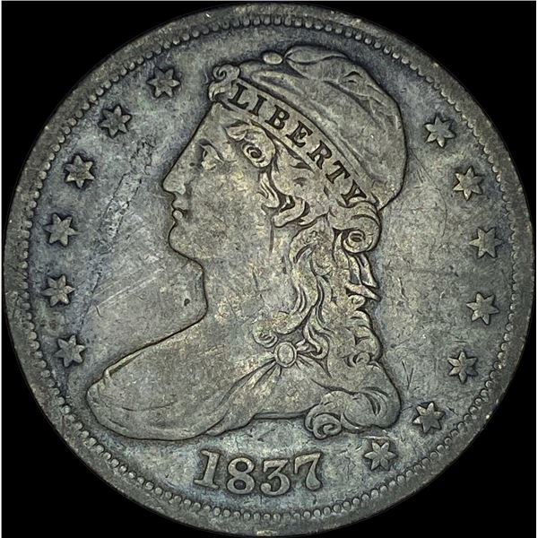 1837 Capped Bust Half Dollar ABOUT UNCIRCULATED