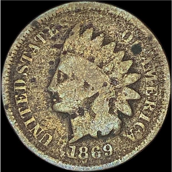 1869 Indian Head Cent NICELY CIRCULATED