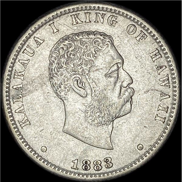 1883 Hawaii Silver 1/4 Dollar CLOSELY UNCIRCULATED