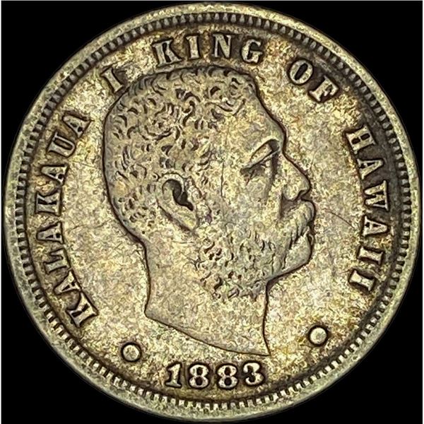 1883 Hawaii Silver Dime NEARLY UNCIRCULATED