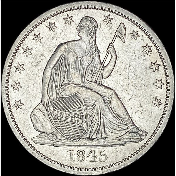 1845-O Seated Liberty Half Dollar CHOICE AU