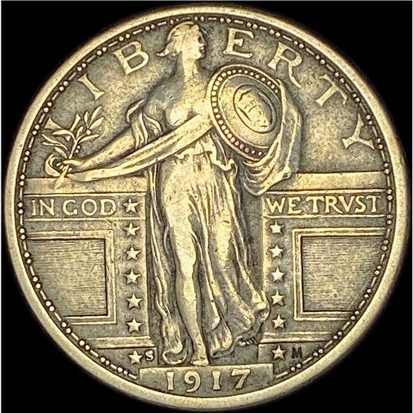 1917-S Type 1 Standing Liberty Quarter NEARLY UNCIRCULATED