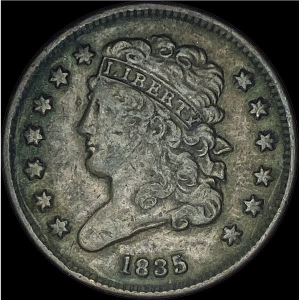 1835 Classic Head Half Cent ABOUT UNCIRCULATED