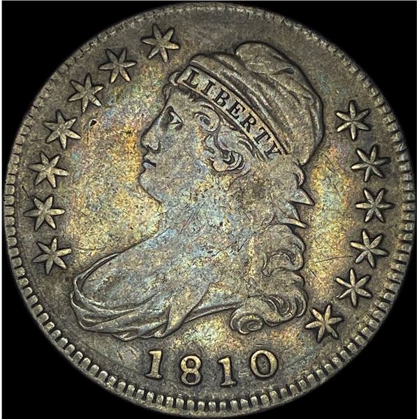 1810 Capped Bust Half Dollar ABOUT UNCIRCULATED