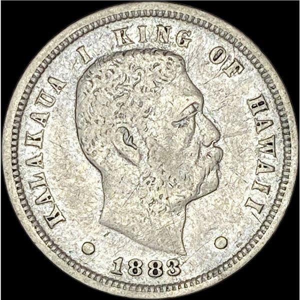 1883 Hawaii Silver Dime ABOUT UNCIRCULATED