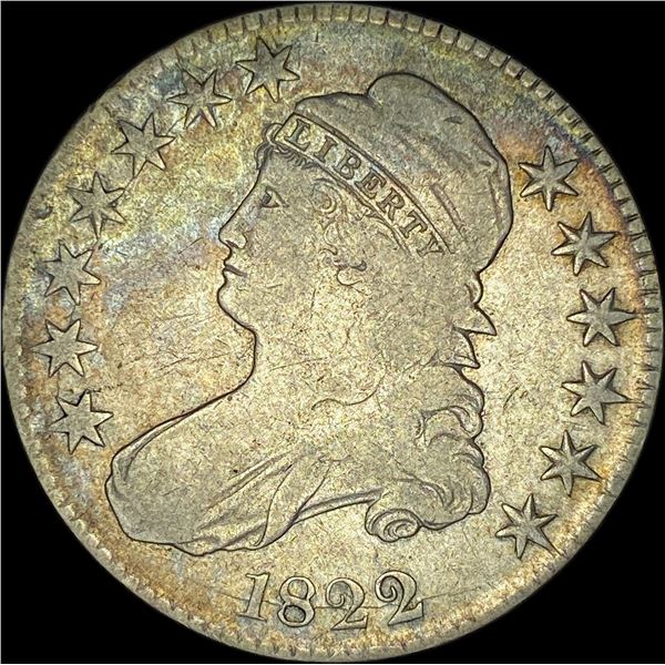 1822 Capped Bust Half Dollar LIGHTLY CIRCULATED