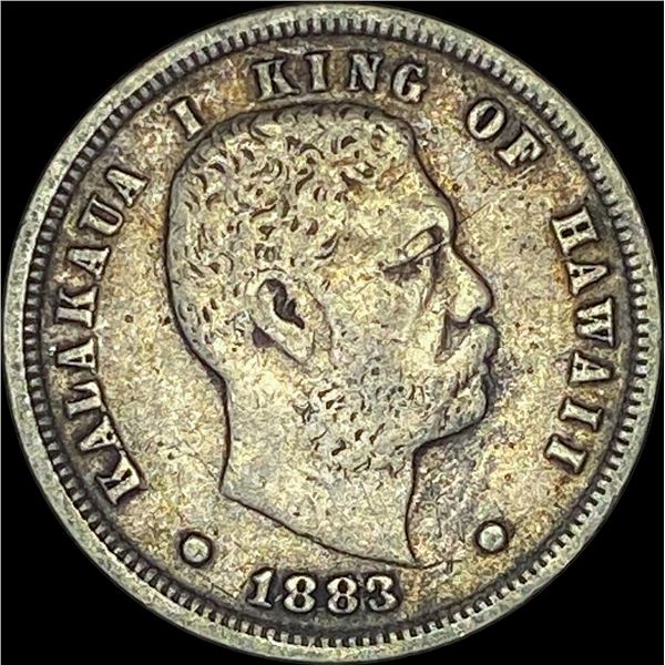 1883 Hawaii Silver Dime NEARLY UNCIRCULATED