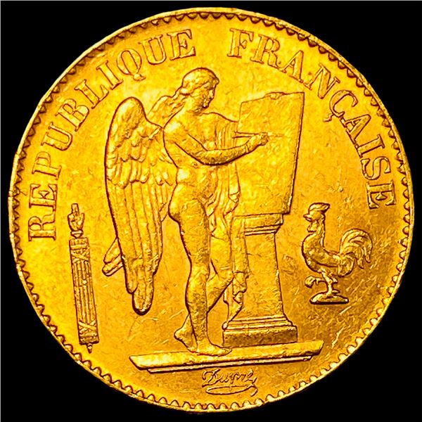 1897-A France Gold 20 Francs UNCIRCULATED