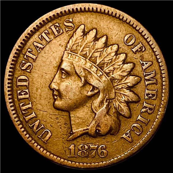 1876 Indian Head Cent NEARLY UNCIRCULATED