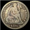 Image 1 : 1876-CC Silver Seated Liberty Dime NICELY CIRCULATED