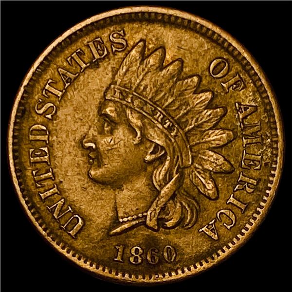 1860 Indian Head Cent CHOICE AU