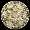 Image 1 : 1858 Silver Three-Cent Piece ABOUT UNCIRCULATED