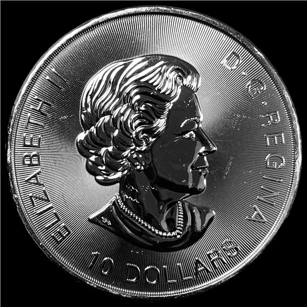 2018 Silver 2oz $10 Canadian Maple Leaf GEM BU